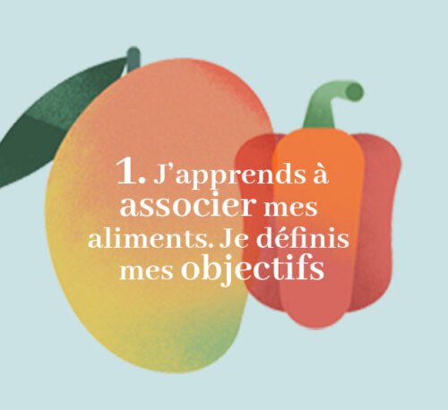 Etape 1 j'apprends à associer mes aliments