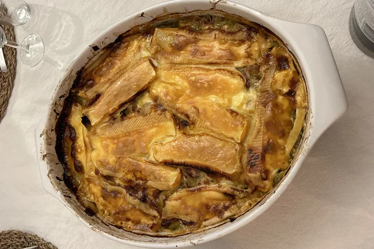 Ma tartiflette de poireau, ma version légère et réconfortante par Sophie Nutritionniste