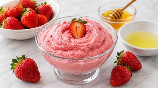 recette Mousse glacée à la fraise recette Mousse glacée à la fraise
