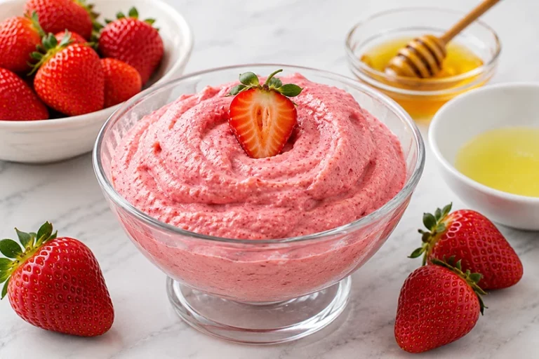 recette Mousse glacée à la fraise