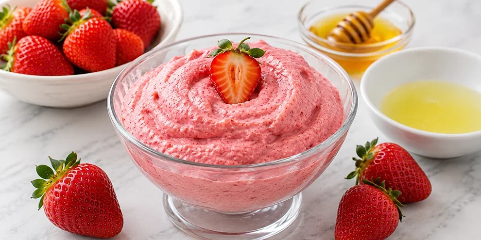 recette Mousse glacée à la fraise recette Mousse glacée à la fraise