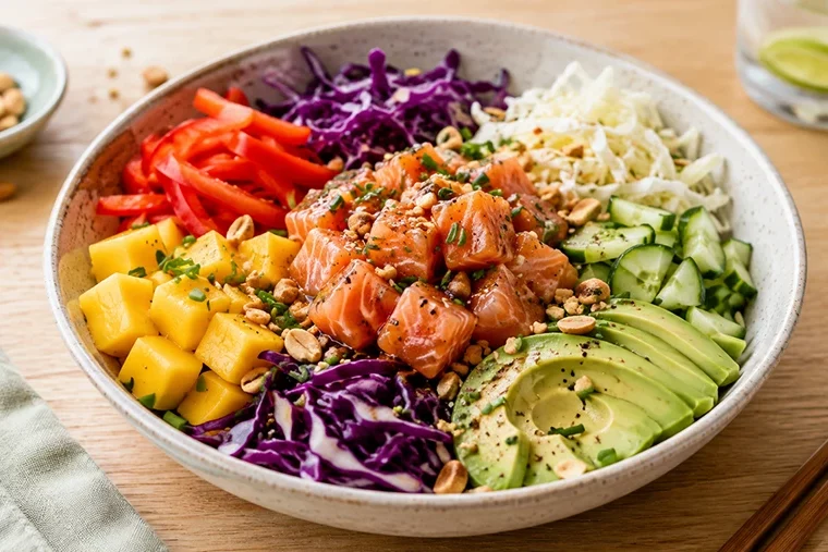 Recette Poke bowl saumon avocat