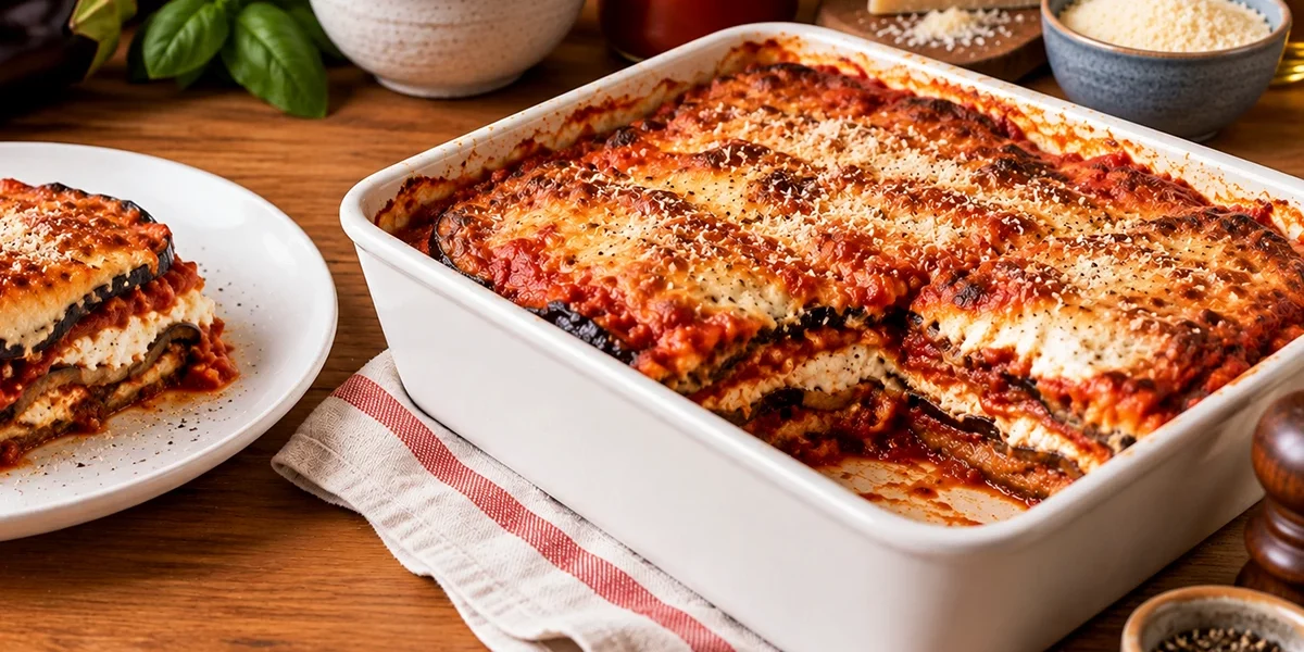 Recette aubergine parmigiana à la ricotta Recette aubergine parmigiana à la ricotta