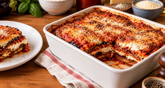 Recette aubergine parmigiana à la ricotta Recette aubergine parmigiana à la ricotta